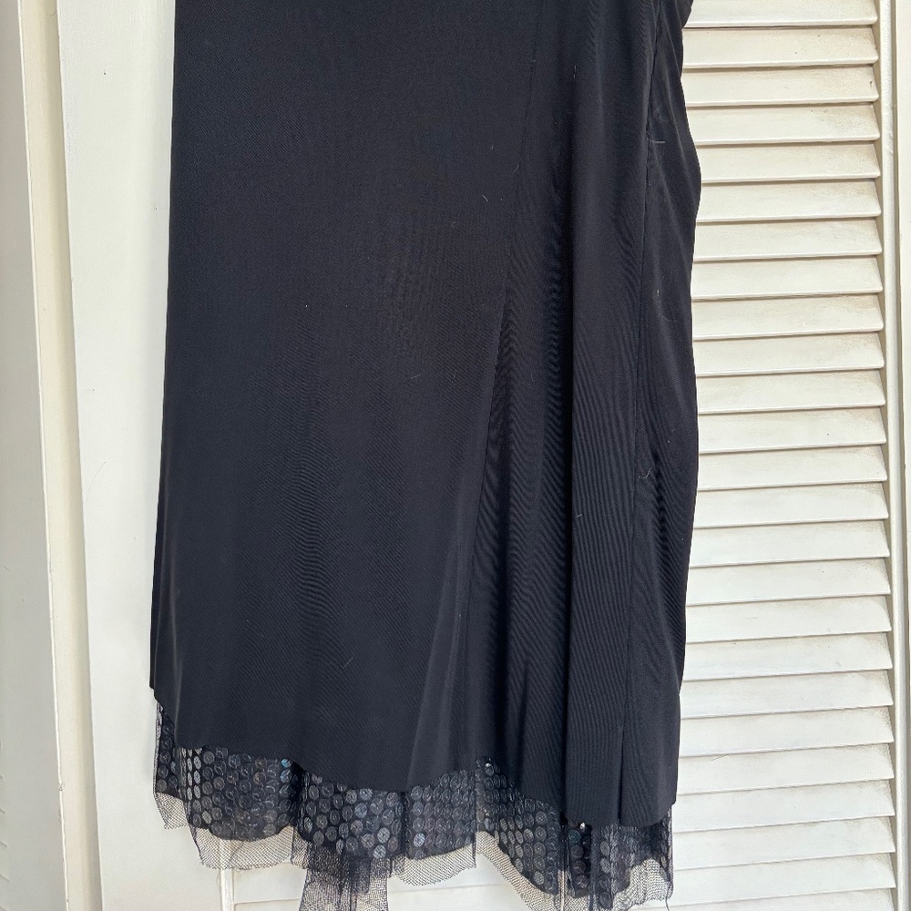 Vintage NWT Rozae Nichols black and sequined skirt